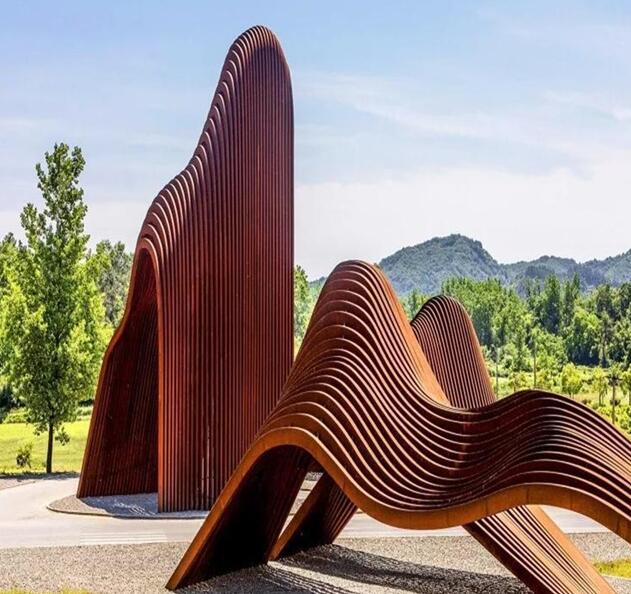 钟山锈钢板造型